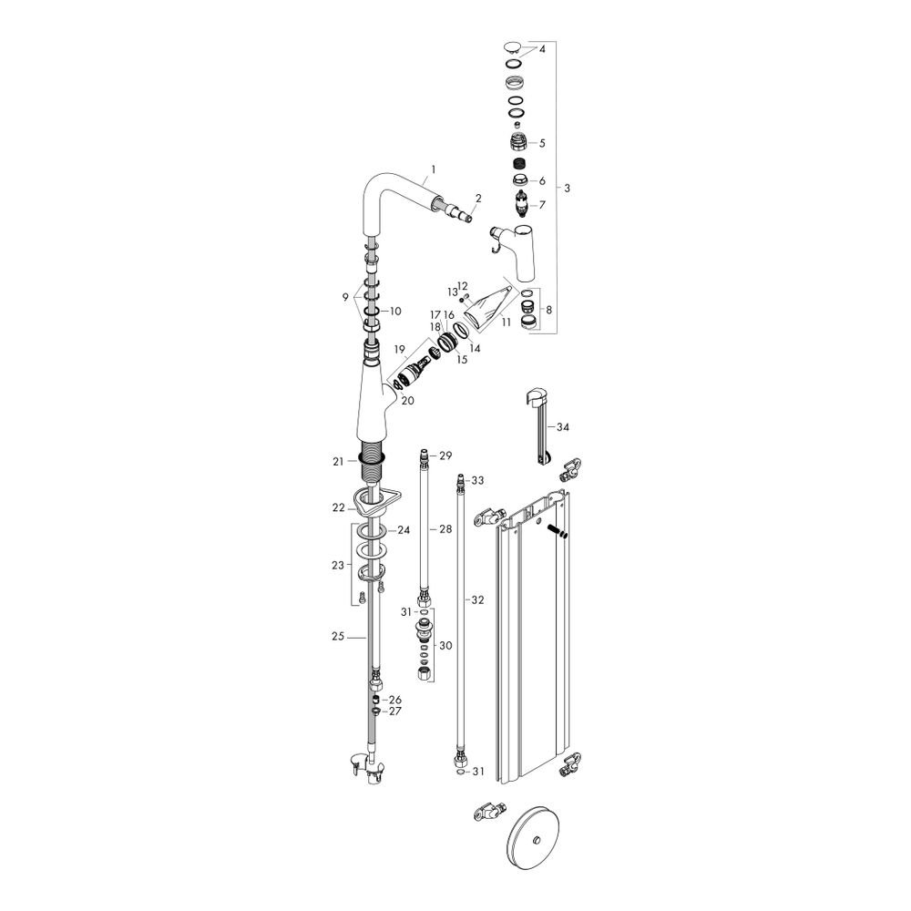 hansgrohe Talis Select M51, Einhebel-Küchenmischer 220mm 8l/min sBox, Chrom, Auszie... HANSGROHE-73852000 4059625017418 (Abb. 3)