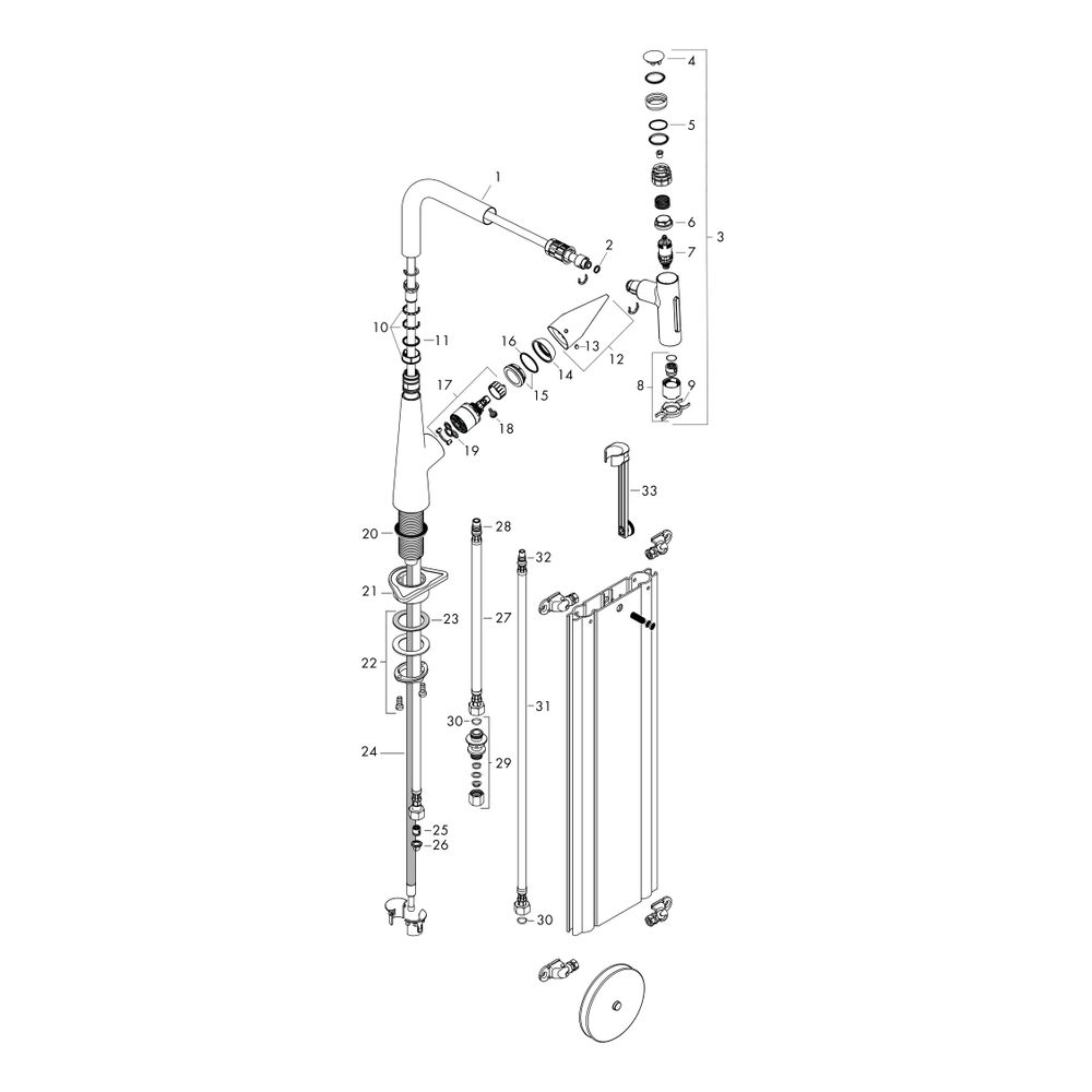 hansgrohe Talis Select M51, Einhebel-Küchenmischer 300mm 8l/min sBox, Chrom, Auszie... HANSGROHE-73867000 4059625176085 (Abb. 3)