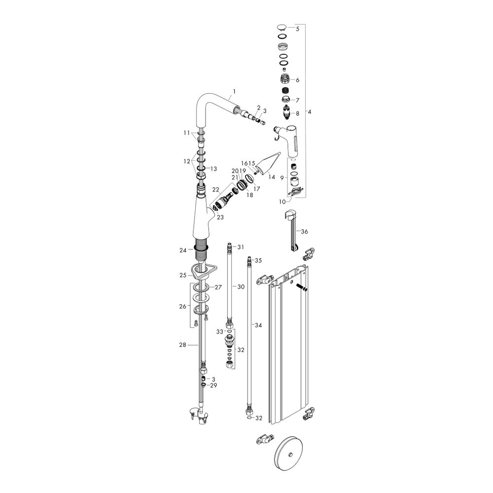 Hansgrohe Talis Select M51mm, Einhebel-Küchenmischer 220mm, 8l/min, Ausziehbrause, ... HANSGROHE-73868800 4059625176054 (Abb. 3)