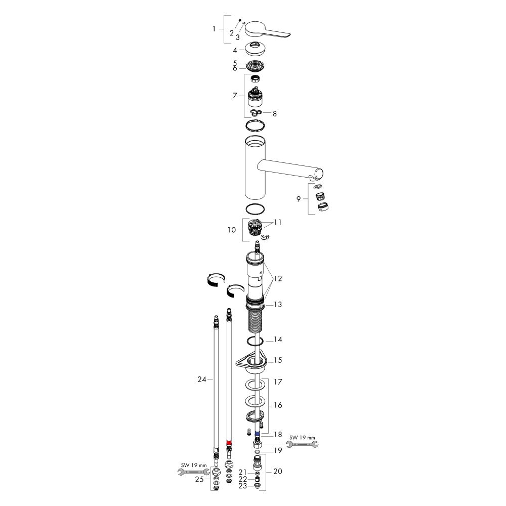Hansgrohe Zesis M33 Einhebel-Küchenmischer 150mm, 4l/min, Niederdruck, offene Warmw... HANSGROHE-74806800 4059625463451 (Abb. 4)