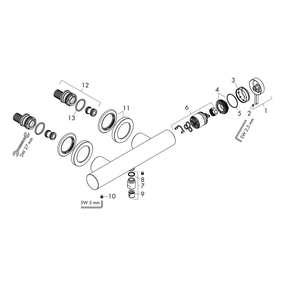 hansgrohe Finoris Einhebel-Brausemischer 12,1l/min Aufputz, Mattschwarz... HANSGROHE-76620670 4059625336670 (Abb. 2)