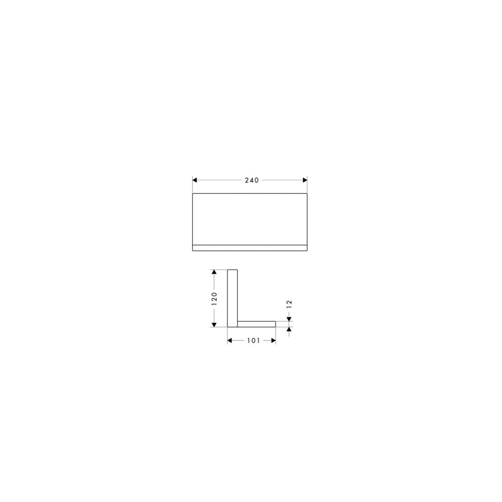 Hansgrohe AXOR ShowerSolutions Ablage 240x120mm, Brushed Bronze... HANSGROHE-40873140 4011097927862 (Abb. 3)