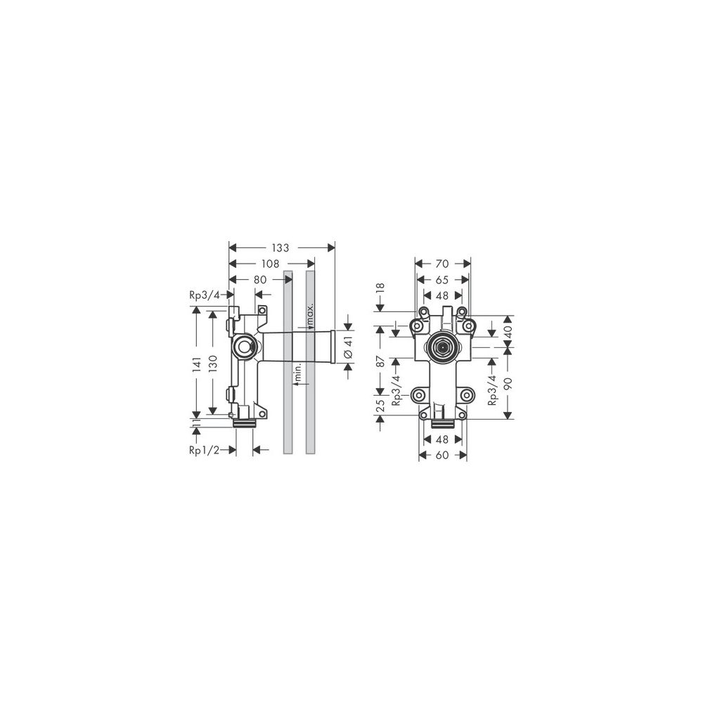 Hansgrohe AXOR ShowerSolutions Grundkörper für Brausemodul 120x120mm Unterputz, Ein... HANSGROHE-28486180 4011097603308 (Abb. 7)
