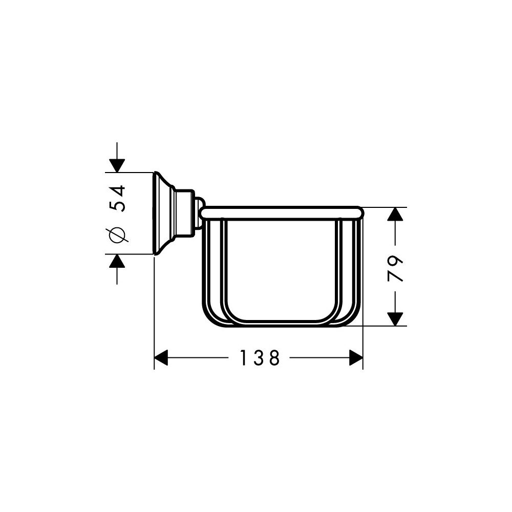 Hansgrohe AXOR Montreux Seifenkorb, 160x101x138mm, Brushed Bronze... HANSGROHE-42065140 4011097939339 (Abb. 2)