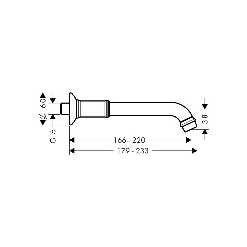 Hansgrohe AXOR Montreux Wanneneinlauf, 20l/min, Polished Black Chrome... HANSGROHE-16541330 4011097881706 (Abb. 2)