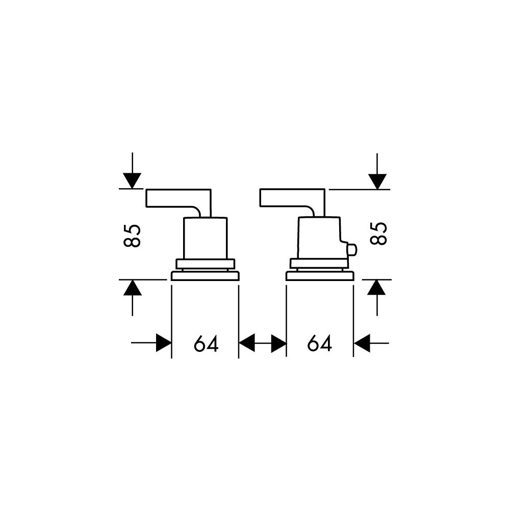 Hansgrohe AXOR Wannenrandarmatur Citterio 2-Loch, Thermostat, Hebelgriff, Brushed B... HANSGROHE-39482340 4011097920092 (Abb. 2)
