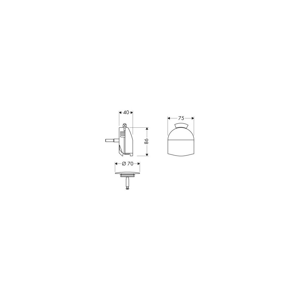 hansgrohe Exafill Fertigset Wanneneinlauf, Ablauf-, Überlaufgarnitur, Chrom... HANSGROHE-58127000 4011097140247 (Abb. 4)