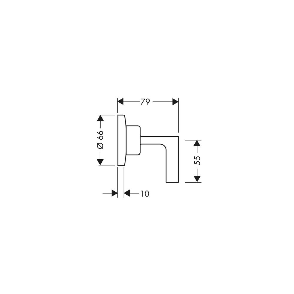 Hansgrohe AXOR Citterio Absperrventil Unterputz DN 15/DN 20, Hebelgriff, Polished G... HANSGROHE-39960990 4011097923451 (Abb. 3)