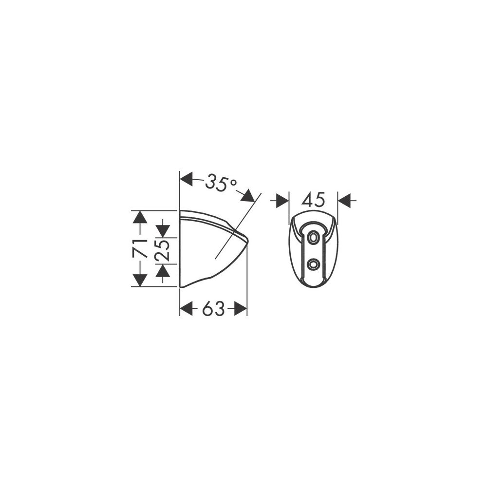 hansgrohe Brausehalter Porter C für Handbrausen, Chrom... HANSGROHE-27521000 4011097157818 (Abb. 4)