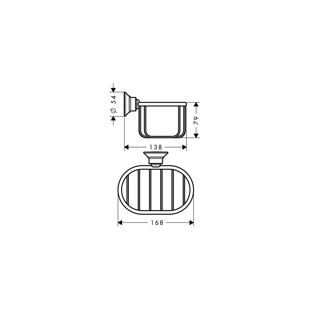Hansgrohe AXOR Montreux Seifenkorb, 160x101x138mm, Brushed Bronze... HANSGROHE-42065140 4011097939339 (Abb. 3)