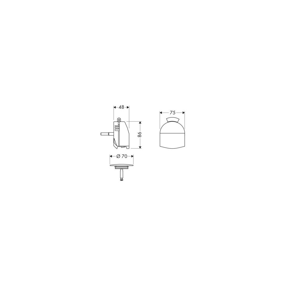 hansgrohe Exafill Fertigset Wanneneinlauf, Ablauf-, Überlaufgarnitur Plus, Chrom... HANSGROHE-58128000 4011097140353 (Abb. 3)