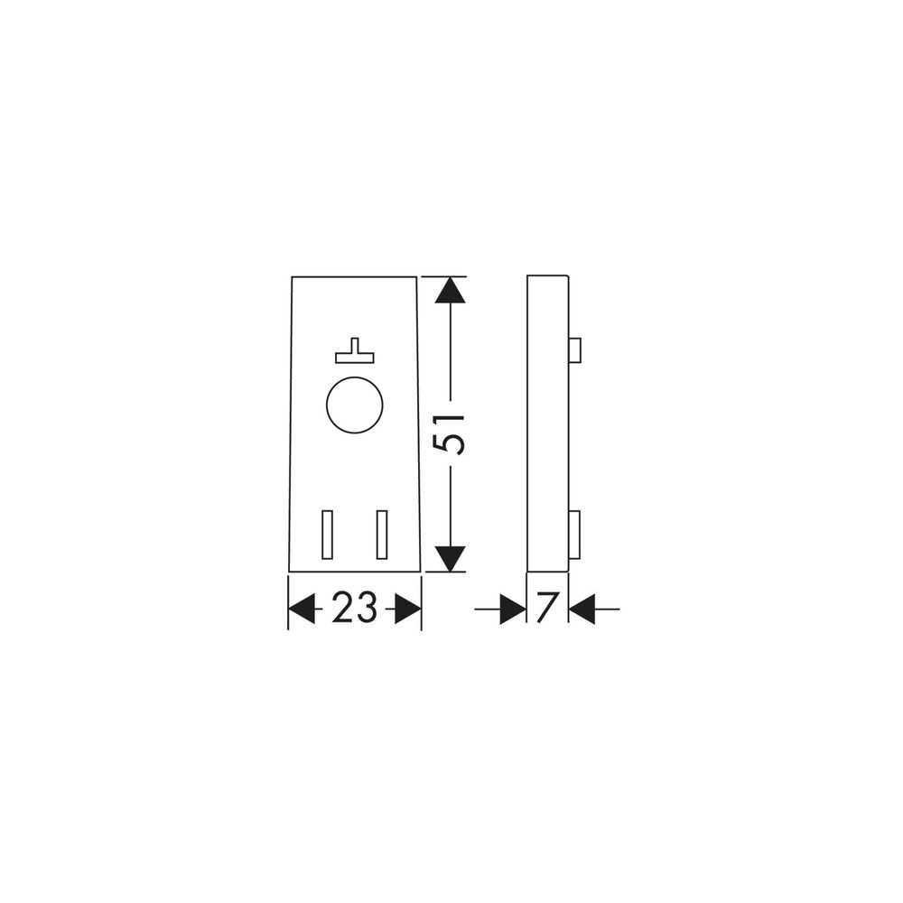 hansgrohe Distanzscheibe Unica S Puro, Chrom... HANSGROHE-97450000 4011097487304 (Abb. 2)