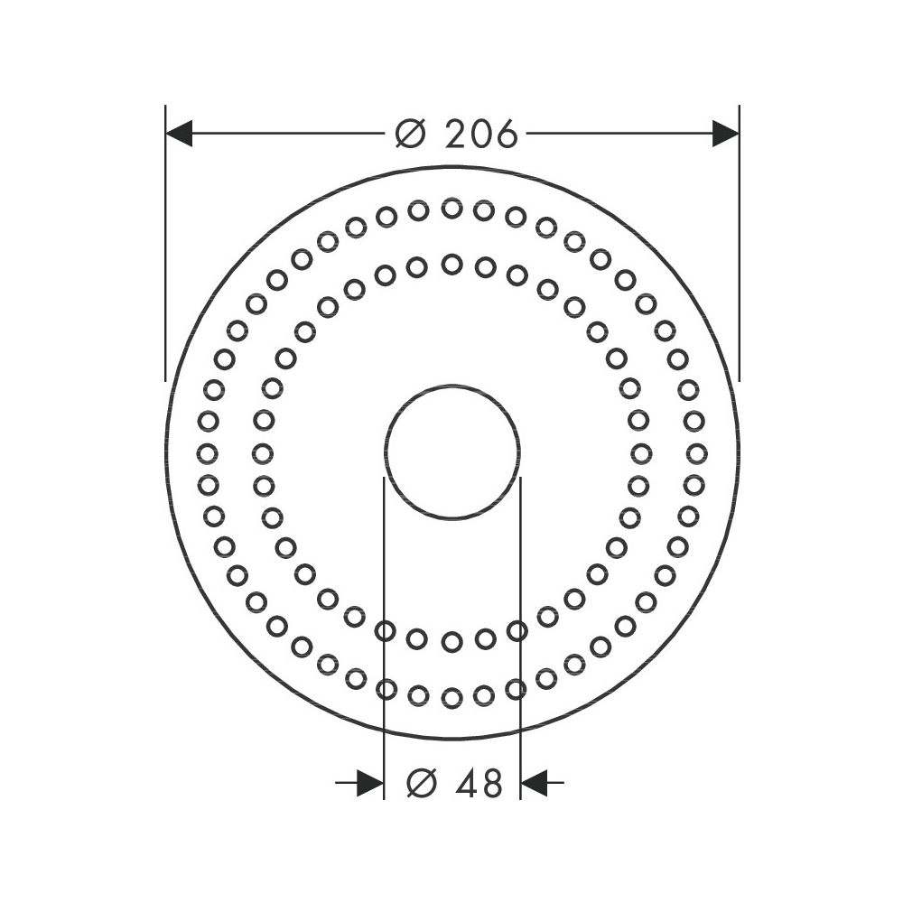 Hansgrohe AXOR Starck Trockenmanschette für Grundset 10902180, 96660000... HANSGROHE-96660000 4011097404745 (Abb. 2)