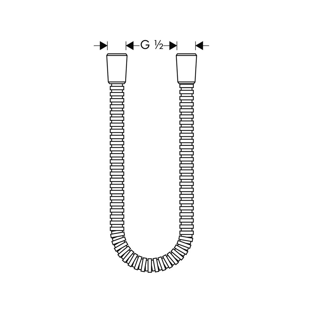 Hansgrohe AXOR ShowerSolutions Metallbrauseschlauch 160cm, G 1/2", Brushed Red Gold... HANSGROHE-28116310 4011097826660 (Abb. 3)