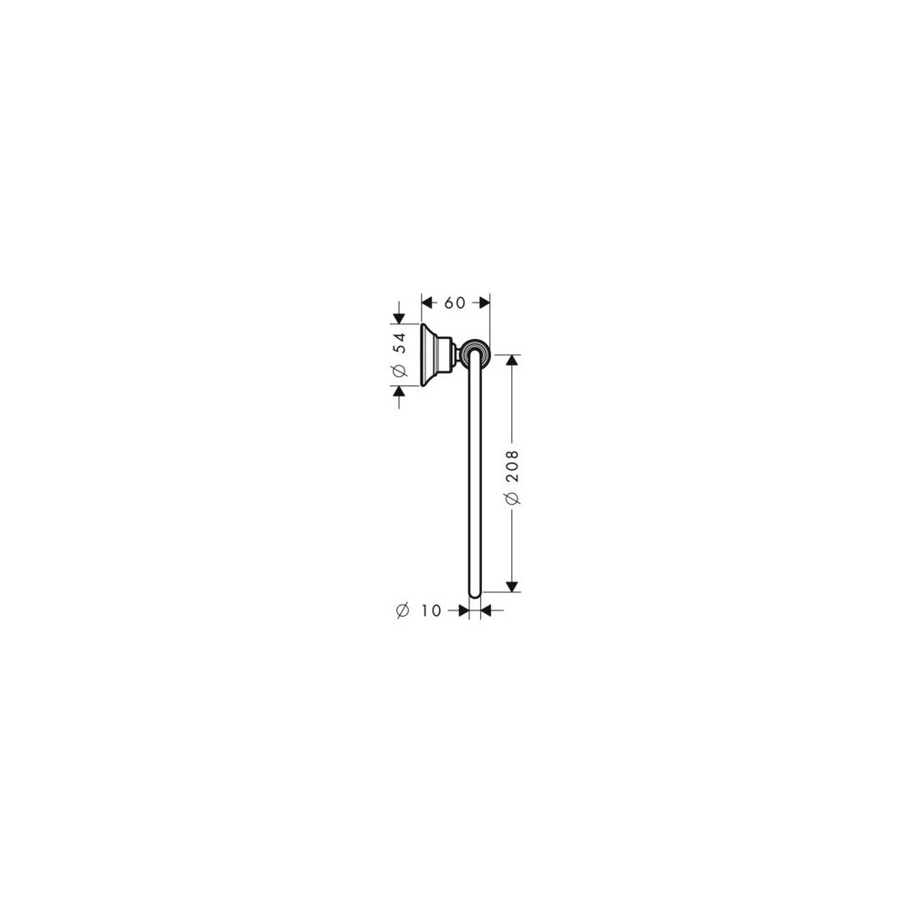 Hansgrohe AXOR Montreux Handtuchring, schwenkbar, Metall, Brushed Red Gold... HANSGROHE-42021310 4011097937441 (Abb. 3)