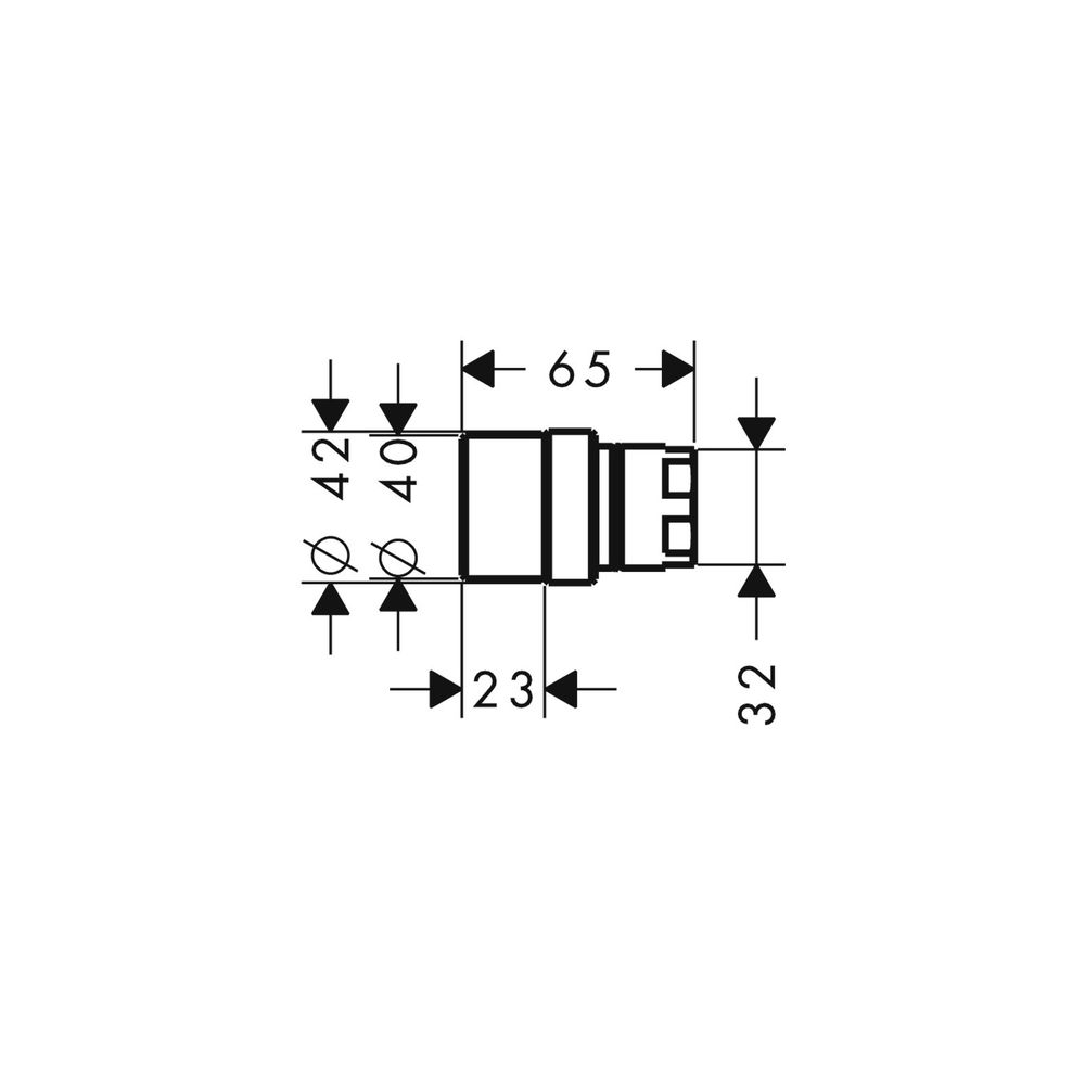Hansgrohe AXOR Verlängerungsset für Citterio M Waschtischmischer Unterputz, Chrom, ... HANSGROHE-34983000 4011097576121 (Abb. 2)