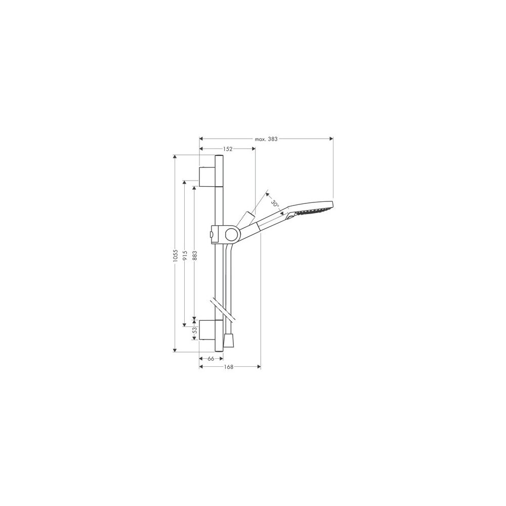 Hansgrohe AXOR Uno Brauseset 90cm, Handbrause, 15l/min, 120 3jet, Polished Red Gold... HANSGROHE-27987300 4011097846835 (Abb. 3)