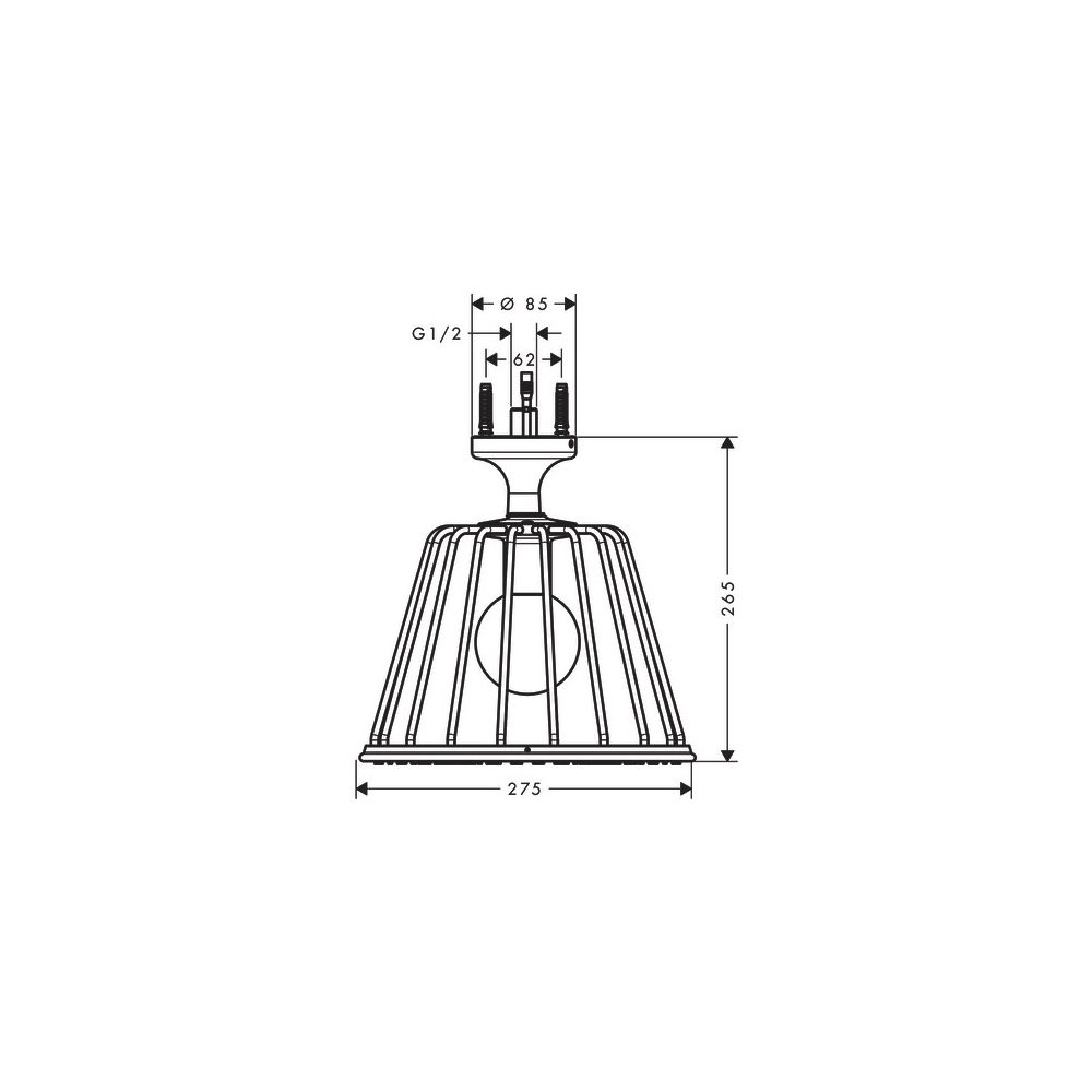 Hansgrohe AXOR LampShower/Nendo LampShower 275mm, 18l/min, 1jet, Deckenanschluss, B... HANSGROHE-26032310 4011097816043 (Abb. 3)
