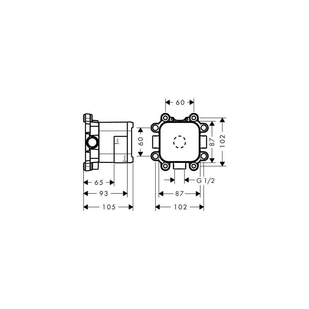 Hansgrohe AXOR Showers/Front Nendo Grundkörper für LampShower 275 1jet, Kopfbrause ... HANSGROHE-26909180 4011097734224 (Abb. 3)