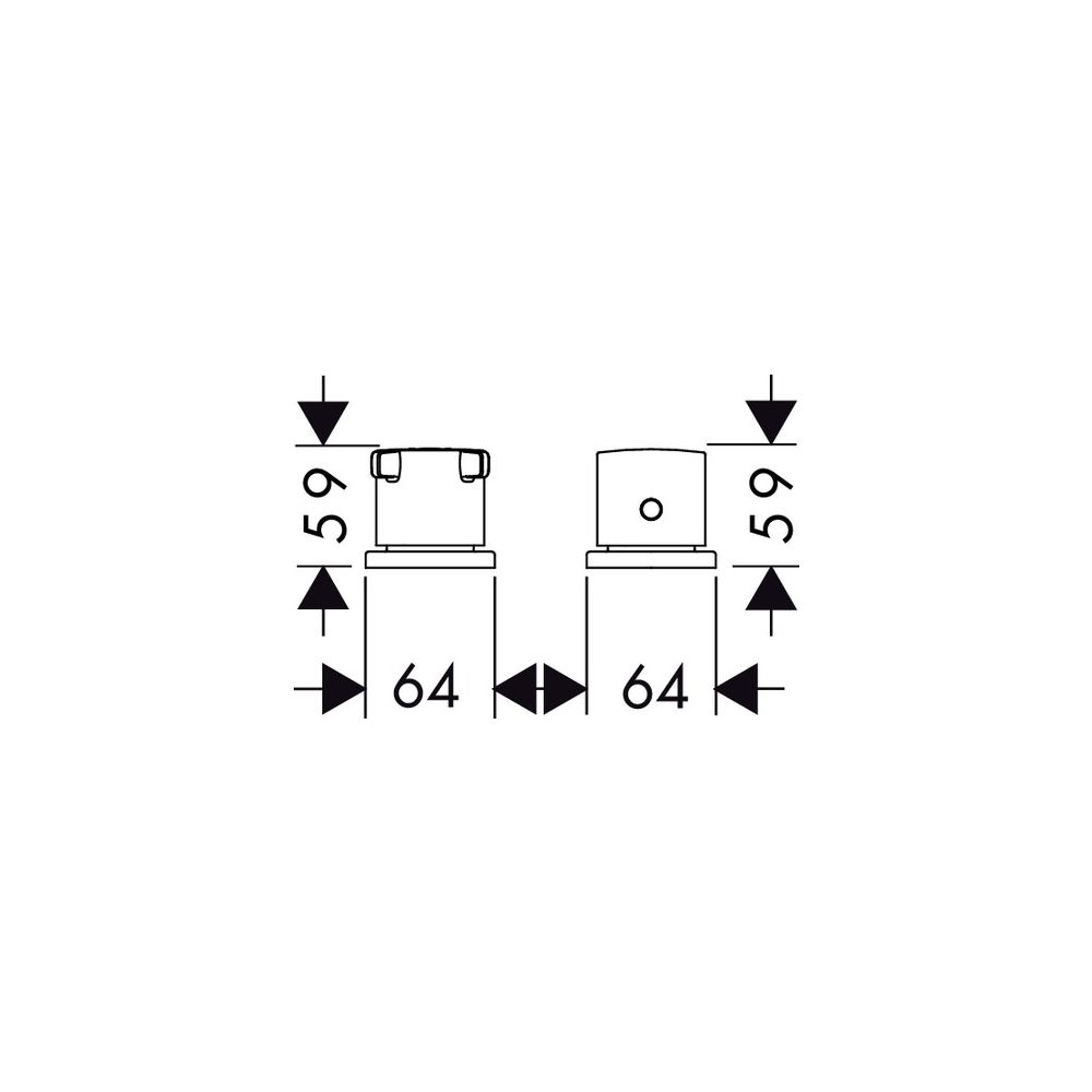 Hansgrohe 2-Loch Thermostat AXOR Citterio E Wannenrandmontage, DN 15, Edelstahl Opt... HANSGROHE-36412800 4011097904757 (Abb. 2)
