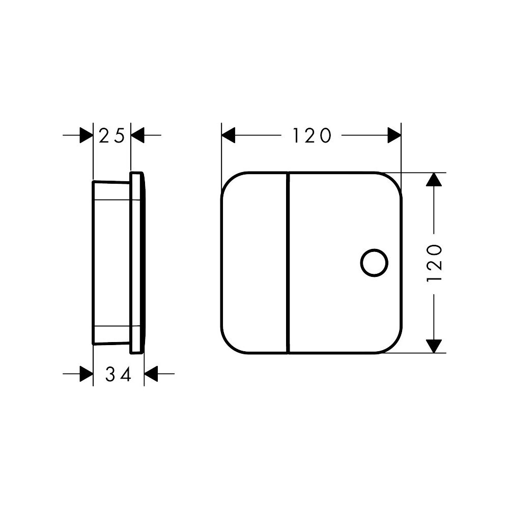 Hansgrohe AXOR One Absperrventil Unterputz, DN 15, Brushed Gold Optic... HANSGROHE-45771250 4011097823362 (Abb. 3)