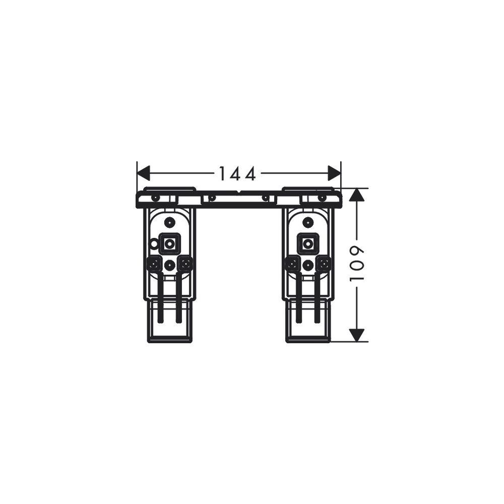Hansgrohe AXOR Universal Softsquare Adapterset, Polished Black Chrome... HANSGROHE-42870330 4011097829876 (Abb. 4)
