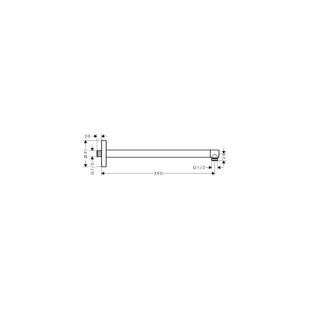 Hansgrohe AXOR ShowerSolutions Brausearm 390mm, G 1/2", Brushed Bronze... HANSGROHE-26431140 4059625136355 (Abb. 8)