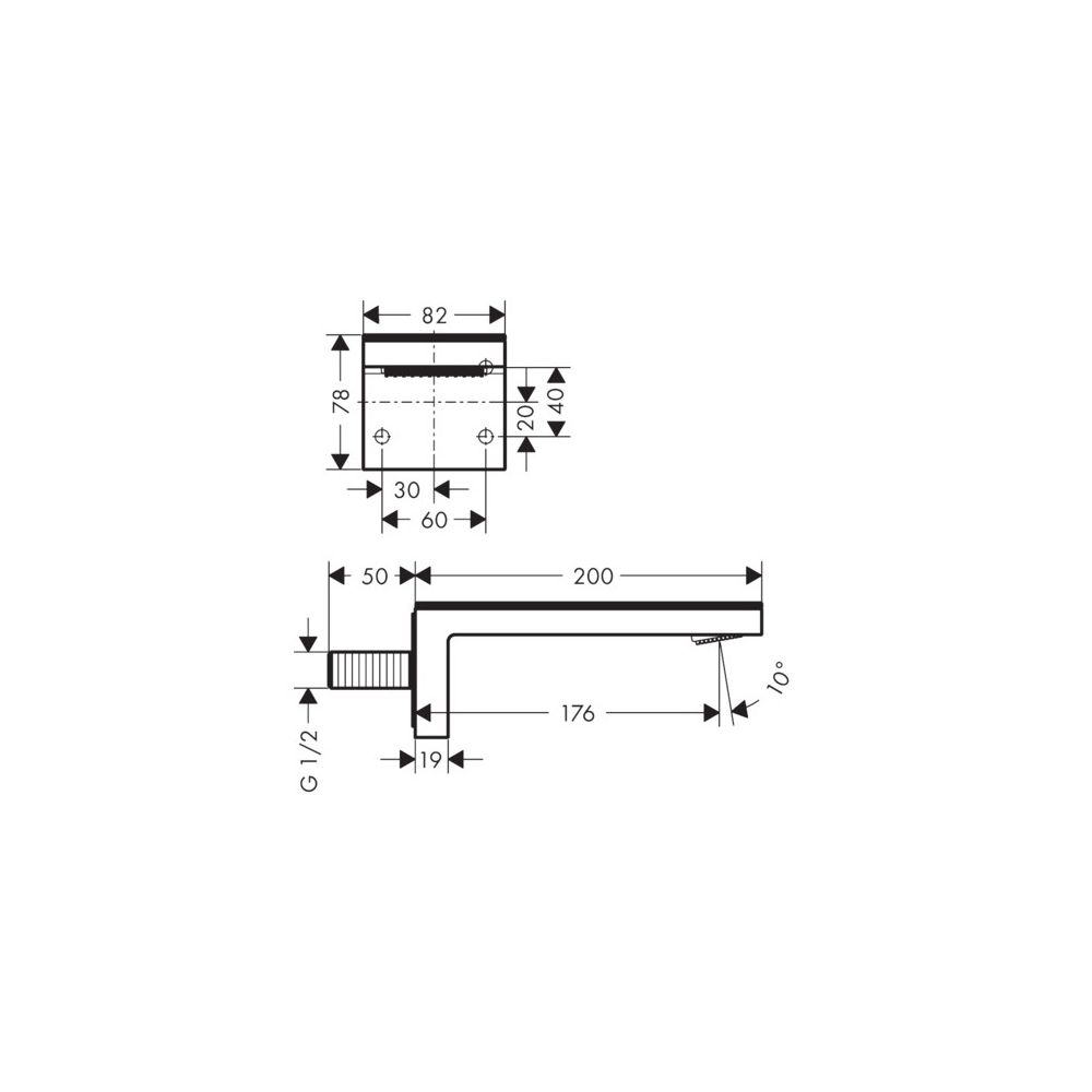 Hansgrohe AXOR MyEdition Wanneneinlauf, 24l/min, ohne Platte, Brushed Black Chrome... HANSGROHE-47412340 4059625208861 (Abb. 10)
