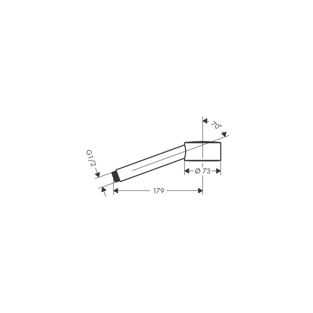 Hansgrohe AXOR One Handbrause 75mm, 9,1l/min, 1jet EcoSmart, Brushed Brass... HANSGROHE-48651950 4059625364345 (Abb. 2)