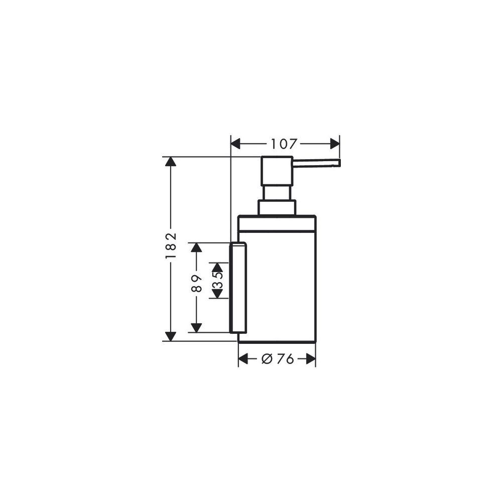 Hansgrohe AXOR Universal Circular Lotionspender, 300ml, 2ml Dosiermenge, Brushed Re... HANSGROHE-42810310 4059625388525 (Abb. 2)