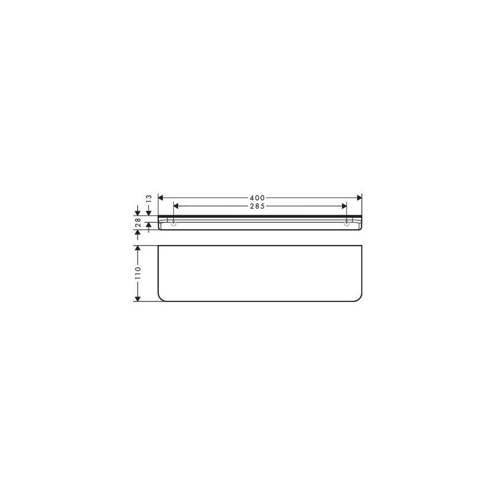 Hansgrohe AXOR Universal Circular Ablage 400mm, Metall, Brushed Bronze... HANSGROHE-42844140 4059625388228 (Abb. 3)