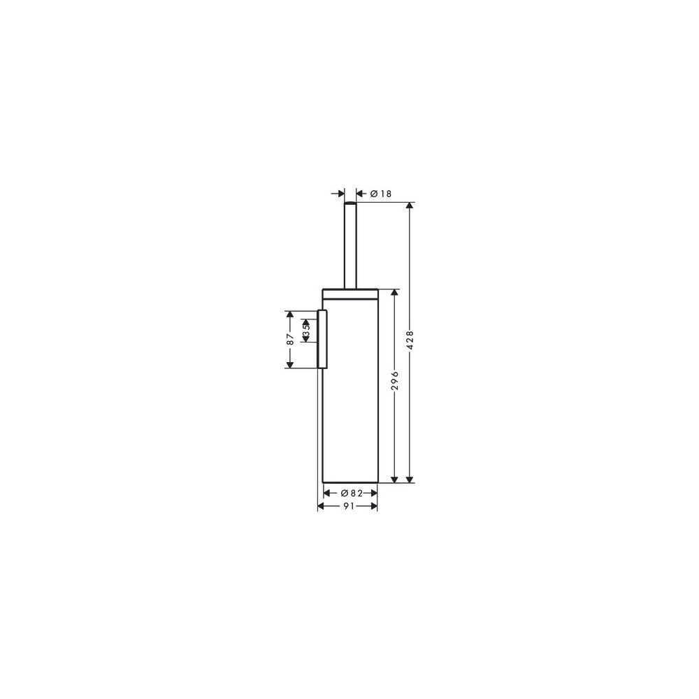 Hansgrohe AXOR Universal Circular Toilettenbürstenhalter Wandmontage, Brushed Brass... HANSGROHE-42855950 4059625389010 (Abb. 2)