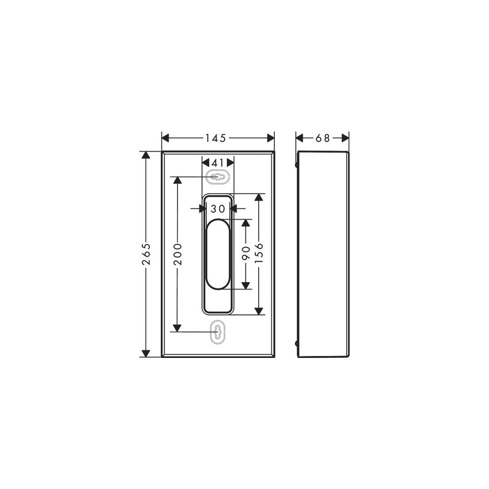 Hansgrohe AXOR Universal Circular Kosmetiktuchbox, Metall/Kunststoff, Wandmontage, ... HANSGROHE-42873990 4059625387689 (Abb. 2)