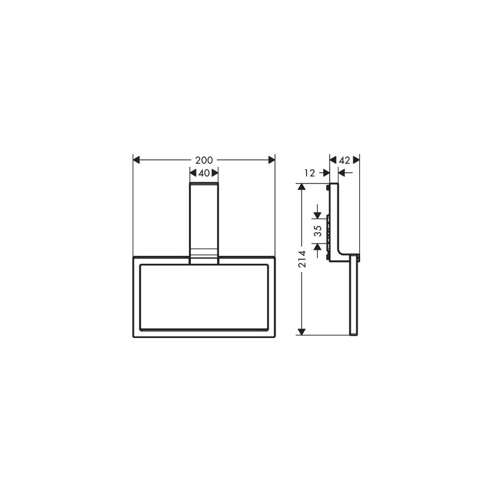 Hansgrohe AXOR Universal Rectangular Handtuchring, schwenkbar, Metall, Polished Red... HANSGROHE-42623300 4059625423431 (Abb. 2)