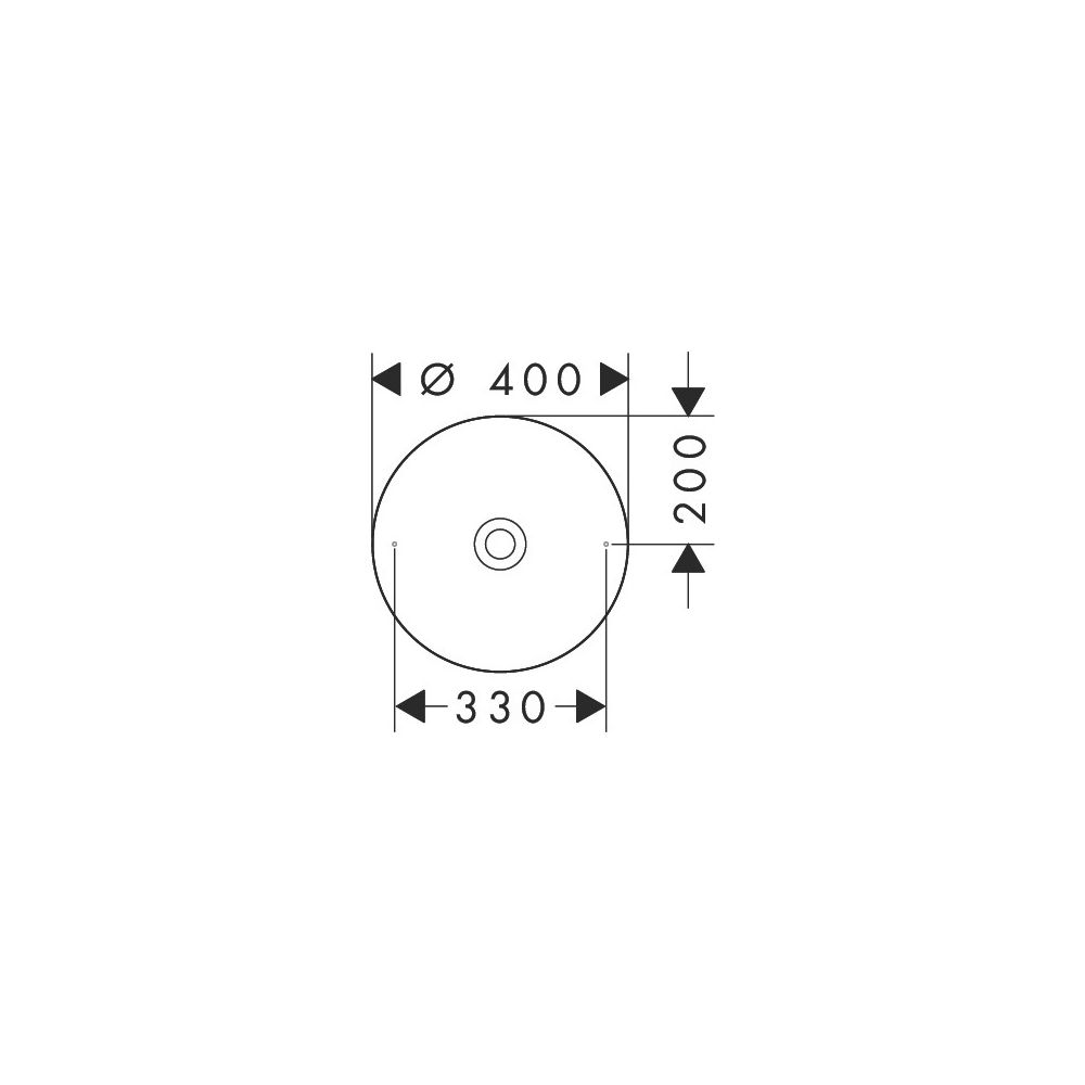 Hansgrohe AXOR Aufsatzwaschtisch Suite Rund, 400x105x400mm, ohne Hahnloch, Überlauf... HANSGROHE-42001000 4059625450451 (Abb. 2)