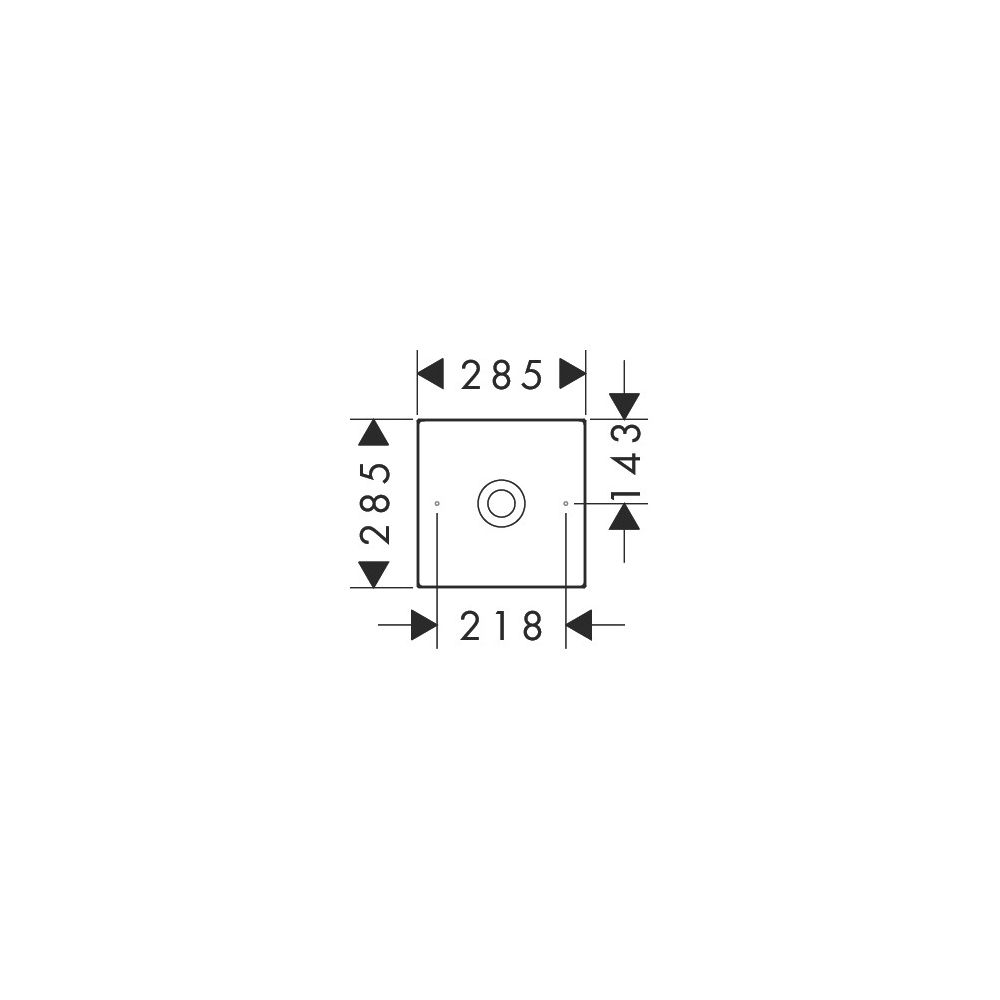 Hansgrohe AXOR Aufsatzwaschtisch Suite Quadratisch, 285x105x285mm, ohne Hahnloch, Ü... HANSGROHE-42002300 4059625503072 (Abb. 2)