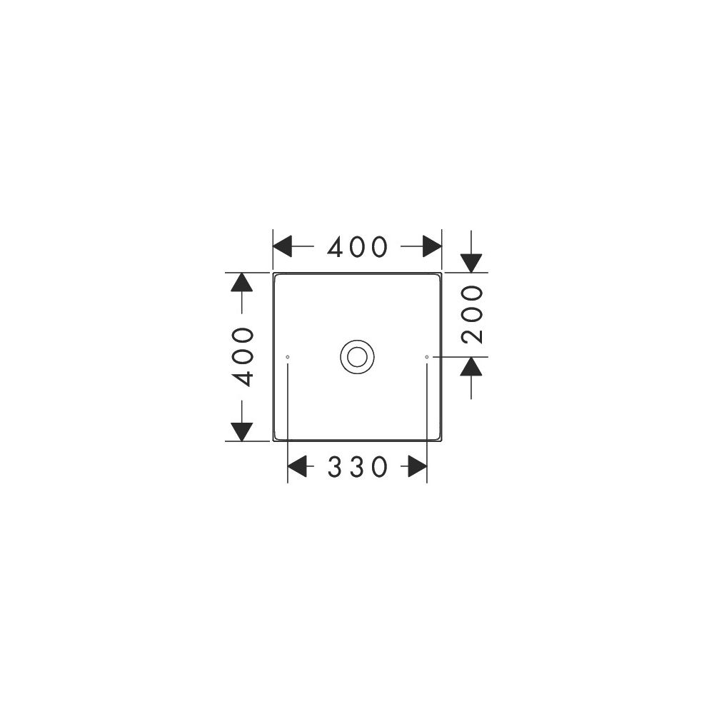 Hansgrohe AXOR Aufsatzwaschtisch Suite Quadratisch, 400x95x400mm, ohne Hahnloch, Üb... HANSGROHE-42003300 4059625502983 (Abb. 2)