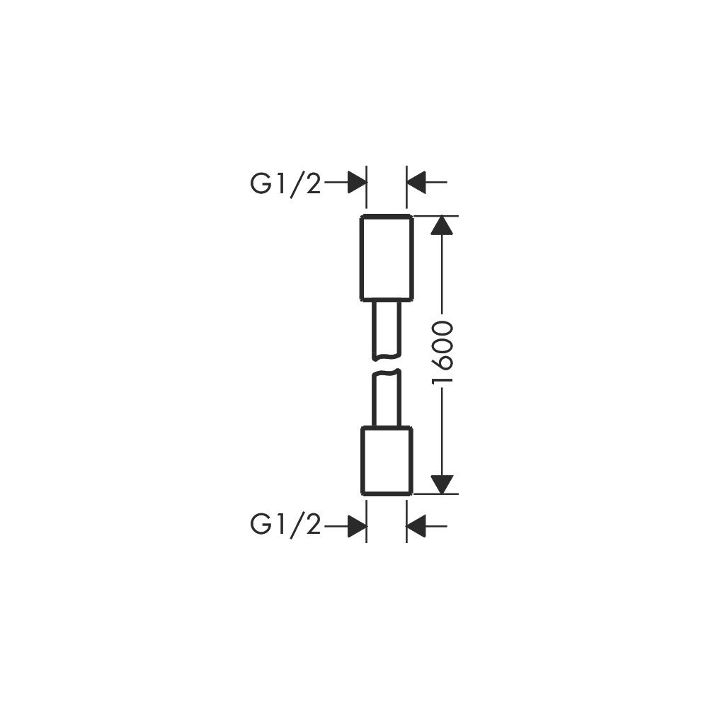 Hansgrohe AXOR ShowerSolutions Textilbrauseschlauch 160cm, zylindrischen Muttern, G... HANSGROHE-28261700 4059625476512 (Abb. 3)