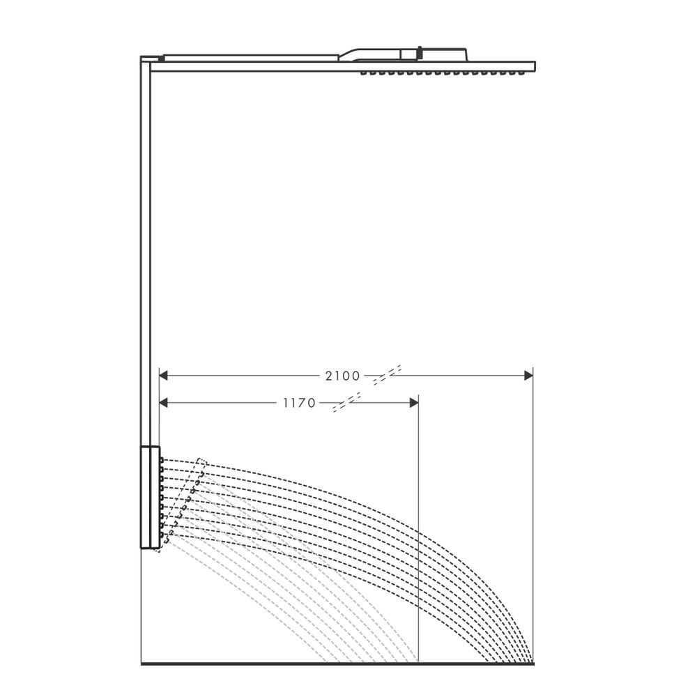 Hansgrohe AXOR ShowerComposition Brausenmodul, 17l/min, 110x220mm, 1jet, Schulterbr... HANSGROHE-12593310 4059625499726 (Abb. 8)