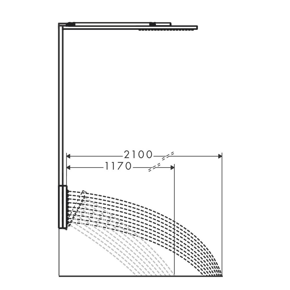 Hansgrohe AXOR ShowerComposition Duschpaneel, Thermostat, Kopfbrause 110x220mm, 1je... HANSGROHE-12595670 4059625489154 (Abb. 3)