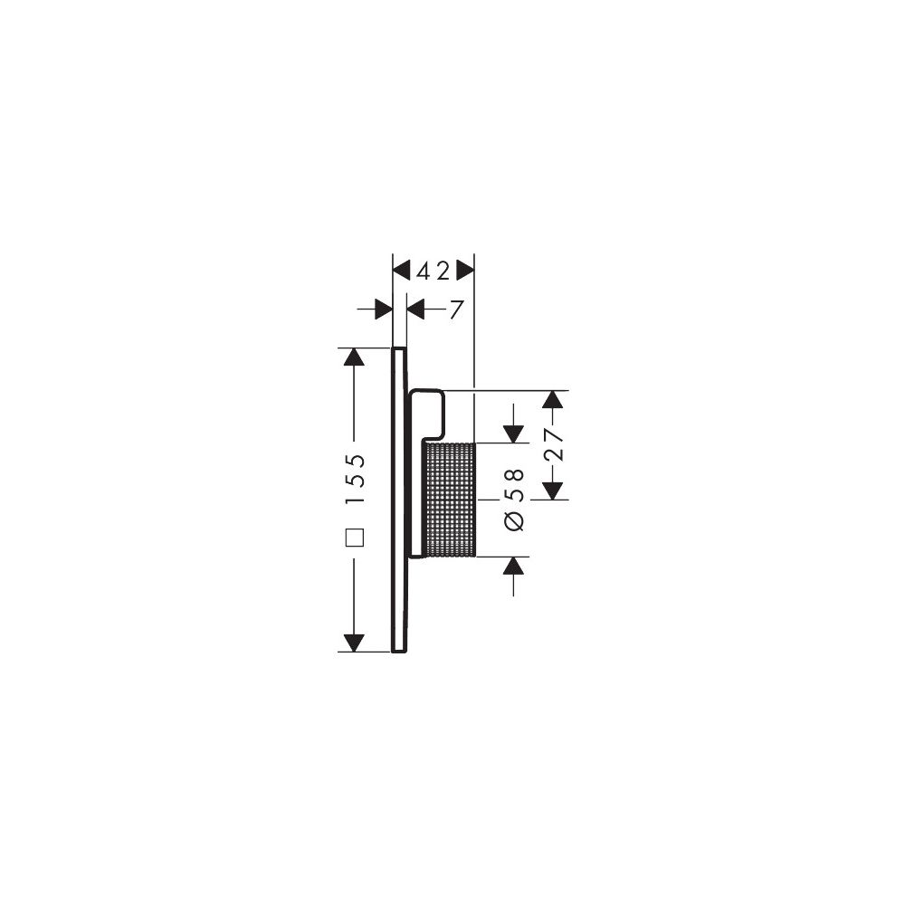 Hansgrohe AXOR Citterio C Mischer Unterputz für 2 Verbraucher, Cubic cut, Brushed B... HANSGROHE-49451340 4059625621004 (Abb. 2)