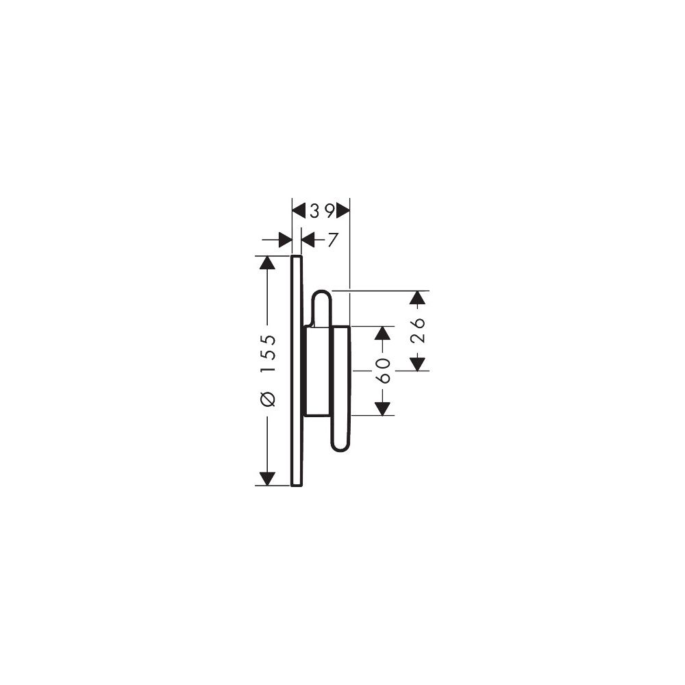 Hansgrohe AXOR One Mischer Unterputz, 29,5l/min, für 2 Verbraucher, Polished Black ... HANSGROHE-48415330 4059625745977 (Abb. 2)