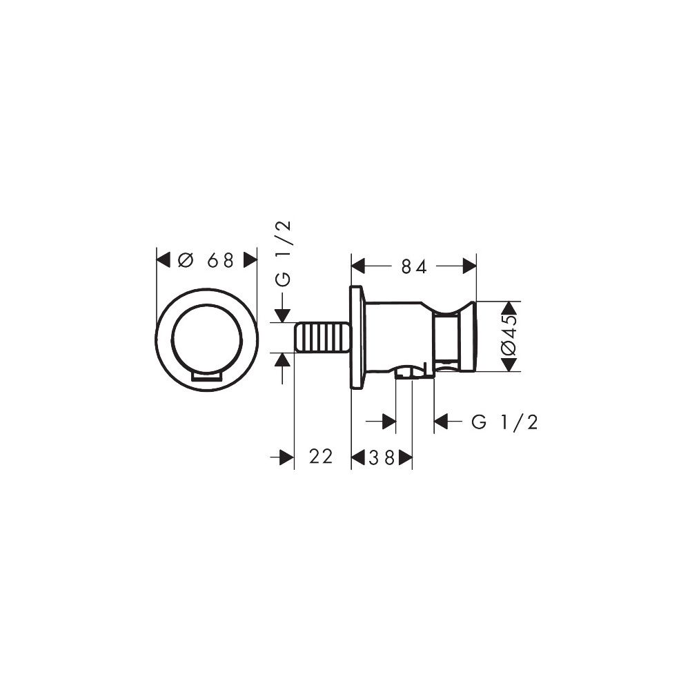 Hansgrohe AXOR One Portereinheit, 15l/min, rund, Brushed Bronze... HANSGROHE-48780140 4059625753576 (Abb. 2)