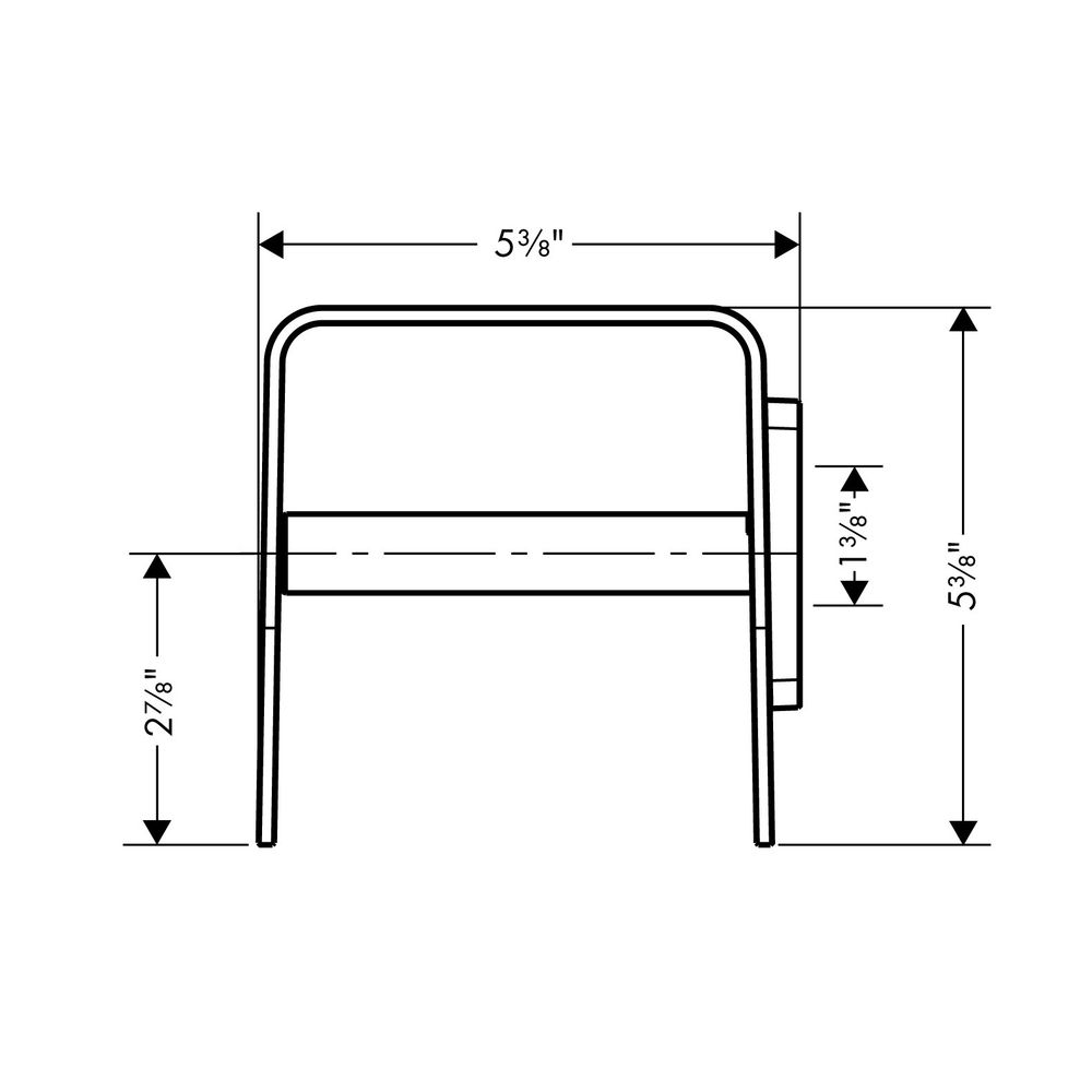 Hansgrohe AXOR Universal Softsquare Toilettenpapierhalter, Ablage, 135x136mm, Messi... HANSGROHE-42436800 4011097942827 (Abb. 3)