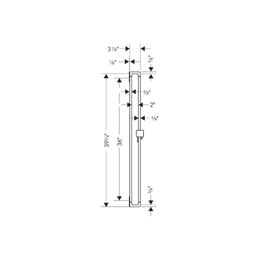 Hansgrohe AXOR Citterio E Brausestange 90cm, Brauseschlauch 160cm, Chrom... HANSGROHE-36736000 4011097789330 (Abb. 4)