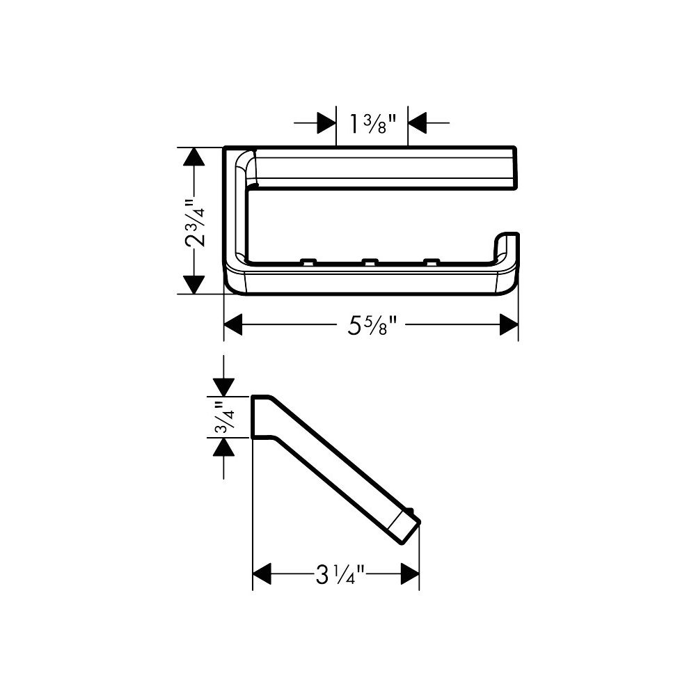 Hansgrohe AXOR Universal Softsquare Toilettenpapierhalter, Polished Black Chrome... HANSGROHE-42846330 4059625094945 (Abb. 4)