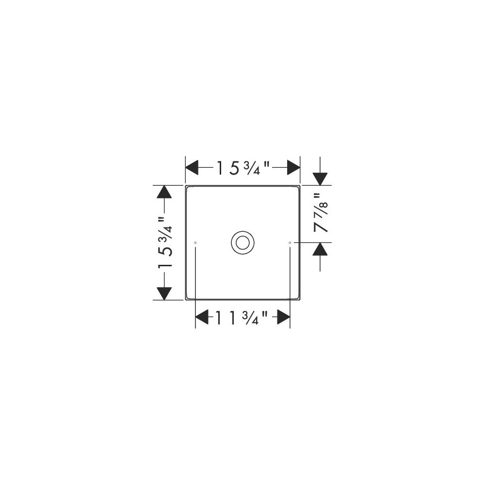Hansgrohe AXOR Aufsatzwaschtisch Suite Quadratisch, 400x95x400mm, ohne Hahnloch, Üb... HANSGROHE-42003300 4059625502983 (Abb. 3)