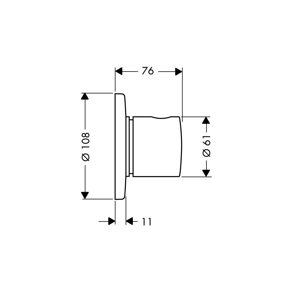 Hansgrohe AXOR Uno Ab- und Umstellventil Trio/ Quattro Unterputz, DN 20, Brushed Br... HANSGROHE-38933950 4011097912943 (Abb. 3)