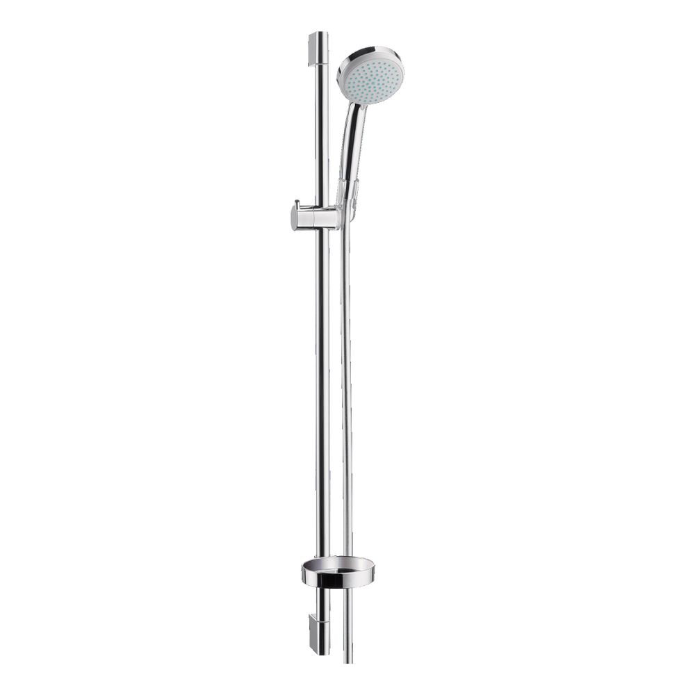 hansgrohe Croma 100 Brauseset Vario mit Brausestange 900mm 18l/min Seifenschale, Ch... HANSGROHE-27771000 4011097537290 (Abb. 1)