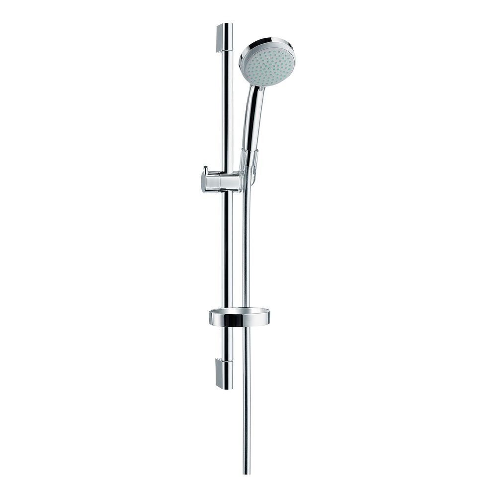 hansgrohe Croma 100 Brauseset Vario mit Brausestange 650mm 18l/min Seifenschale, Ch... HANSGROHE-27772000 4011097537405 (Abb. 1)